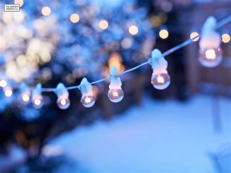 garden lighting solutions brightening   winter garden