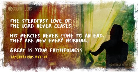 Prayer Pointers: Lamentations 3:22-23 (ESV) - The Steadfast Love of God