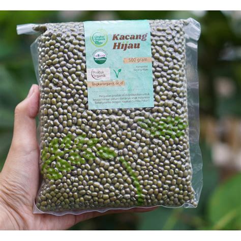 Jual Kacang Hijau Organik 500gr Lingkar Organik Indonesia Shopee