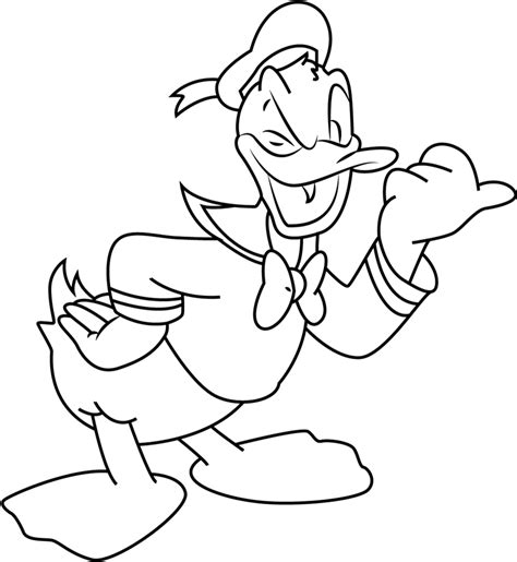 Dibujos De Pato Donald Para Colorear E Imprimir ColoringOnly