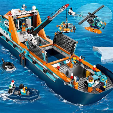 Lego City Arctic Explorer Ship Building Toy Set