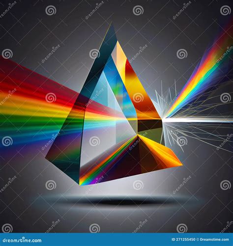 Prism Refraction Cartoon Vector | CartoonDealer.com #12373347