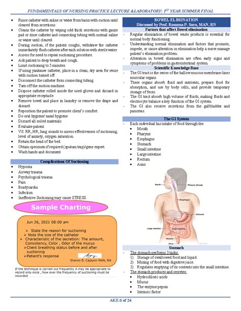 Complications Of Suctioning FUNDAMENTALS OF NURSING PRACTICE LECTURE