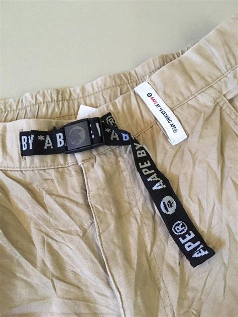 Aape By A Bathing Ape Men Khaki Shorts Mens Fashion Bottoms Shorts