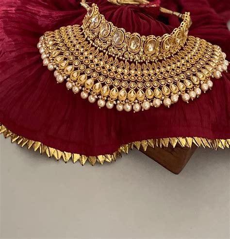 Sabyasachi Inspired/bridal Jewelry Set/full Bridal Polki - Etsy