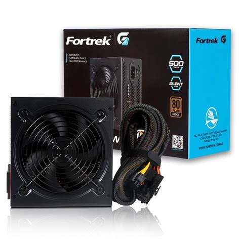 Fonte W Real Atx Plus Bronze Pfc Ativo Black Hawk Fortrek