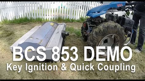 Demo Bcs 853 Quick Coupling With Key Ignition Youtube