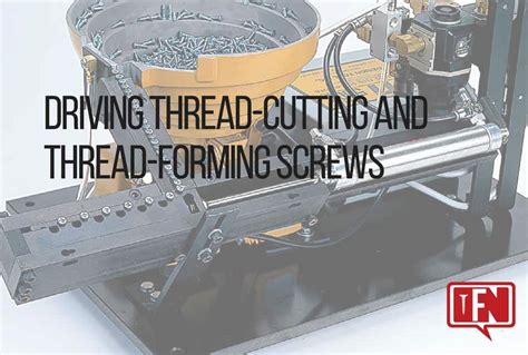 Driving Thread-Cutting and Thread-Forming Screws