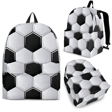 Soccer Ball Pattern Backpack Backpack Black Soccer Ball Pattern Backpack Youth Ages 8