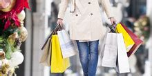 christmas shopping bag  stock photo public domain pictures