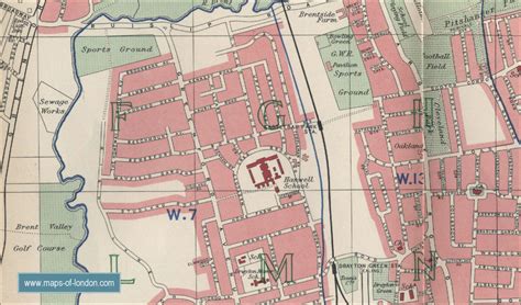 Map of Ealing, London