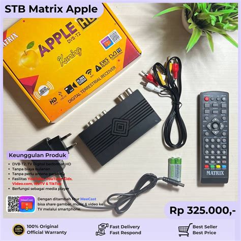 Jual Set Top Box DVB T2 Matrix Apple Kuning HD Shopee Indonesia