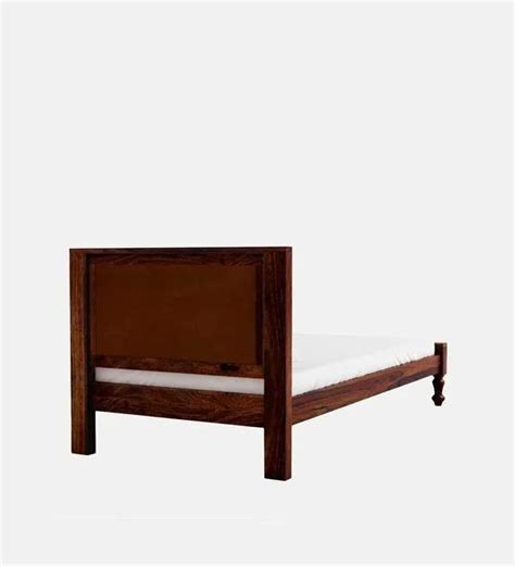 Sheesham Wood Teak Wood Wooden Single Bed Without Storage At Rs