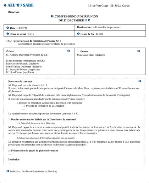 Comment Rédiger un Compte Rendu de Réunion Conseils et Exemples