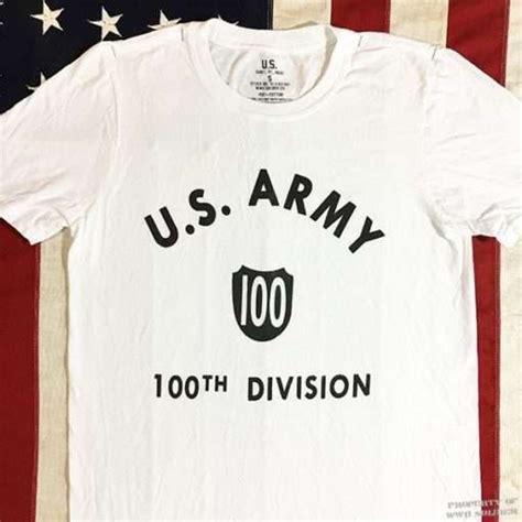 100th Division Shirt Us Army Wwii Reproduction T Shirt Wwii Soldier