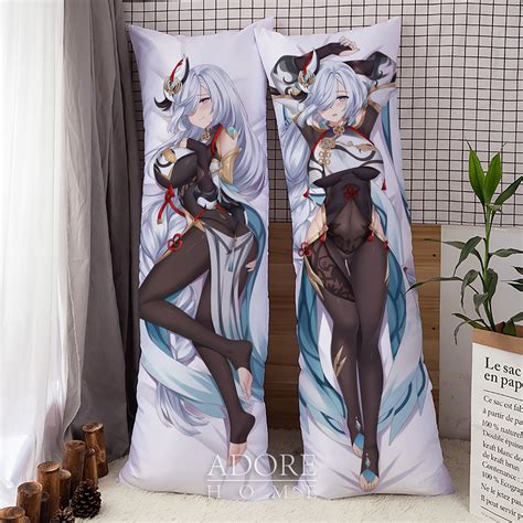 Genshin Impact Shenhe Dakimakura Anime Hugging Body Pillow Etsy Canada