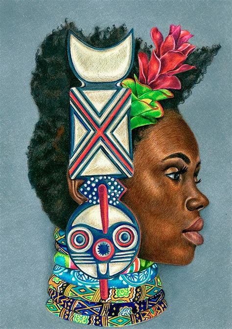 Desenhos Inspirados Na Cultura Africana Por Artista Autodidata