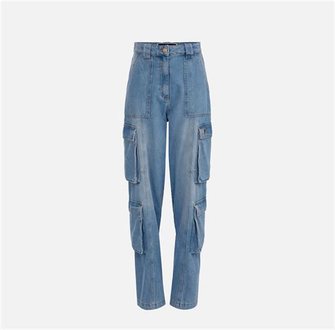 Cargo Jeans With Back Zip Elisabetta Franchi