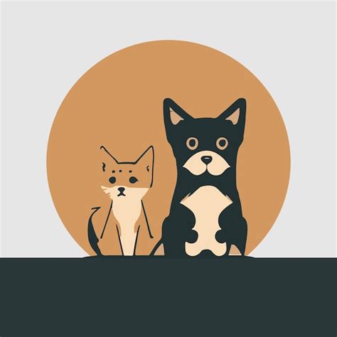 Premium Vector Cute Pets Vector Illustrations