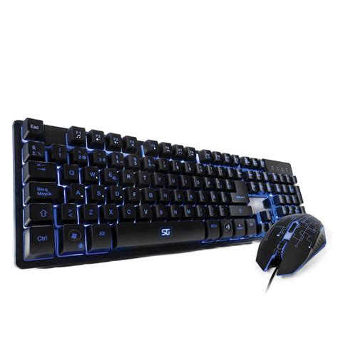 Kit De Teclado Y Mouse Gaming Vorago Usb Al Mbrico Km