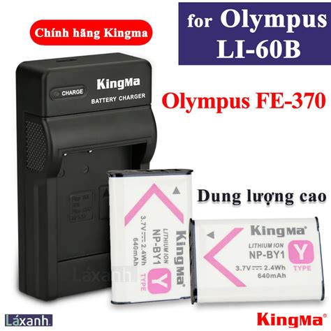 Olympus Li 60B Pin và sạc máy ảnh Olympus FE 370 FE370 Olympus Li60B