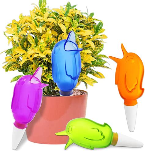 Krgiqn 4 Pack Self Watering Spike Plant Watering Globes Automatic Drip