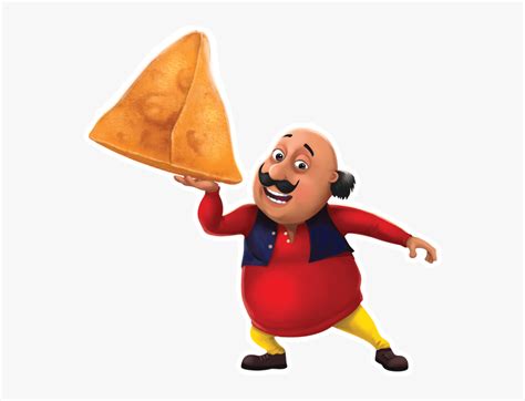 Motu With Samosa, HD Png Download , Transparent Png Image - PNGitem