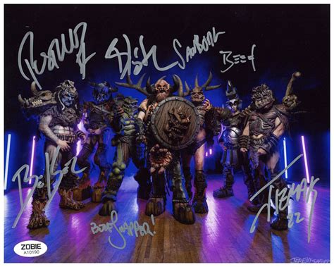 Gwar Signed 8x10 Photo Autographed Metal Zobie Coa Zobie Productions