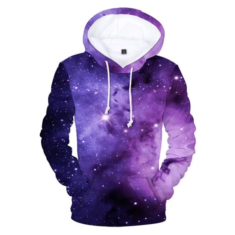 Frdun Tommy 3d Print Sweatshirt Cool Star Sky Capless Sweatshirt Women