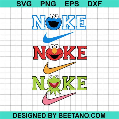 Sesame Street Nike Logo Bundle Svg Sesame Street Svg