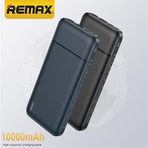 Remax Powerbank 10000mAh Power Bank 2 1A Slim 2 Ports USB Output Real