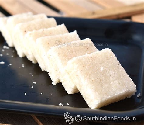 Coconut Burfi Thengai Burfi Nariyal Barfi