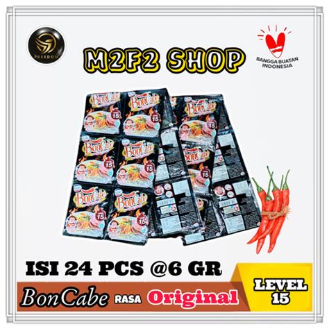 Jual BonCabe Level 15 Sambal Tabur Original Sachet 6 Gr Harga 24 Pcs