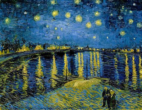 Starry Night Digital Remastered Edition Painting By Vincent Van Gogh