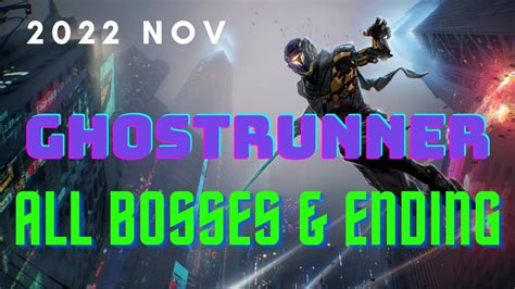 Ghostrunner All Bosses Ending Gameplay Walkthrough PS5 YouTube