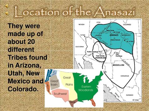 Anasazi Indians Map