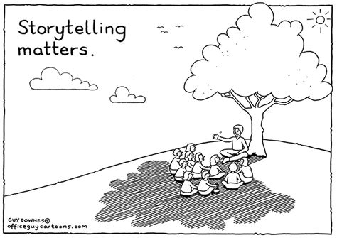 Storytelling - Office Guy Cartoons