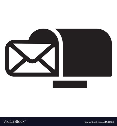 Mail Box Icon Post Office Mailbox Royalty Free Vector Image