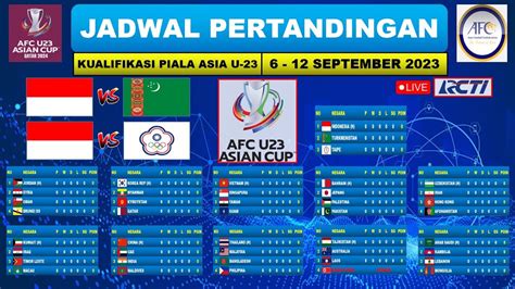 Jadwal Kualifikasi Piala Asia U23 Live Rcti Indonesia Vs Taipei