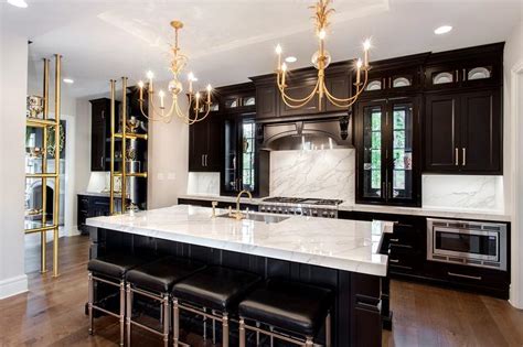 Black Kitchen Cabinets With White Marble Countertops – Things In The Kitchen