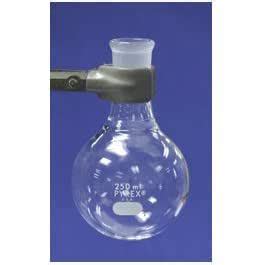 Corning Pyrex Borosilicate Glass Short Neck Round Bottom Boiling Flask