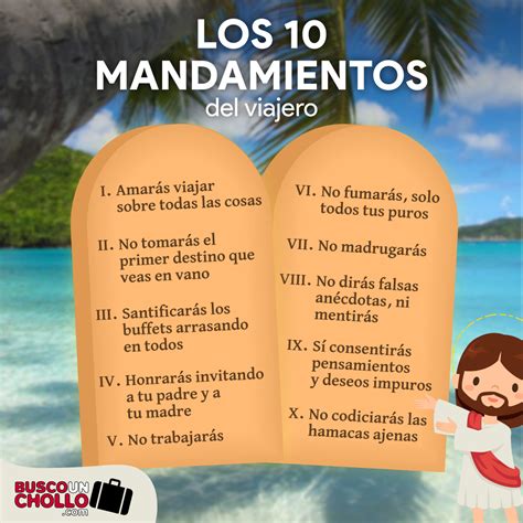 Los 10 Mandamientos Del Viajero De Buscounchollo Buscounchollo Blog