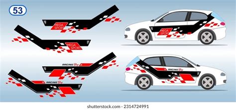 Car Side Door Sticker Stripe Design Stock Vector (Royalty Free ...