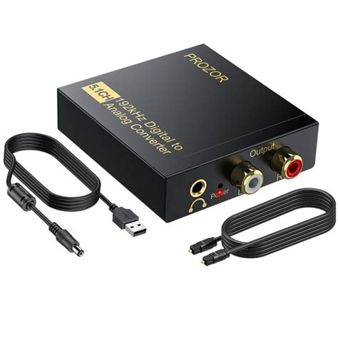 convertidor de audio digital  analogico prozor  khz  ch bodega