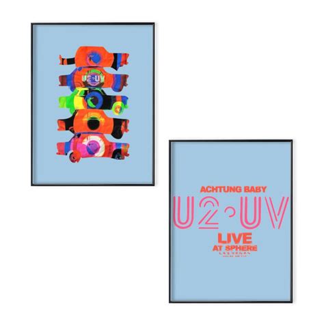 U2 Las Vegas Poster Set u2 Ultraviolet Sphere 2023 U2 sold by Hiccup ...