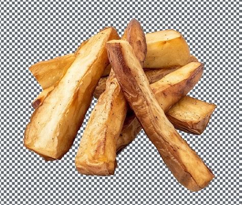 Premium PSD Crispy Fried Cassava Isolated On Transparent Background