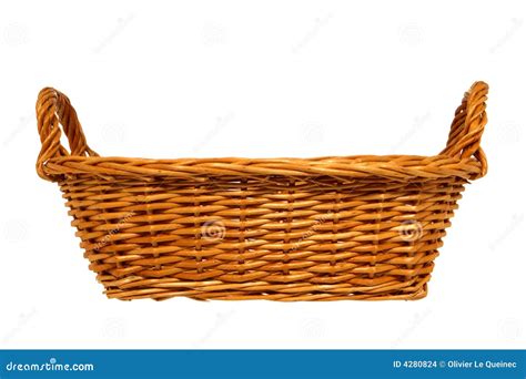 Cesta De Vime Foto De Stock Imagem De Formado Branco 4280824