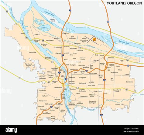 Portland Oregon Map