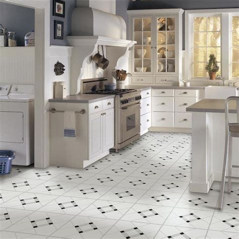 Armstrong Flooring Blackwhite 12 In X 12 In Water Resistant Peel And