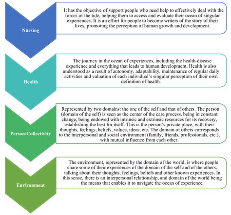 Representation Of Nursing Metaparadigms With Their Respective